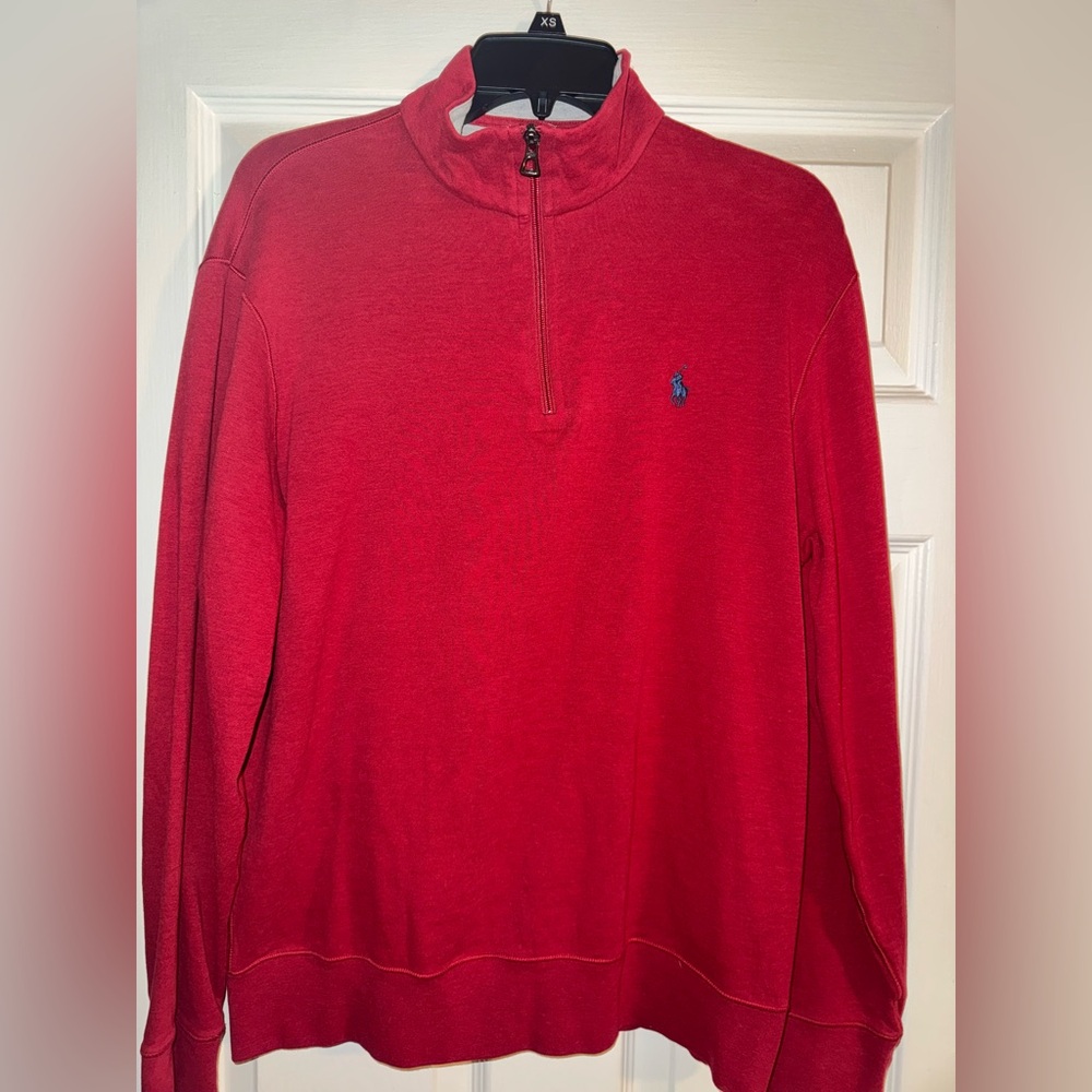Polo by Ralph Lauren Red 1/4 Zip Pullover